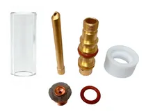 Comprar Kit Completo Para Torcha Tig Gas Lens Transparente 2,4mm