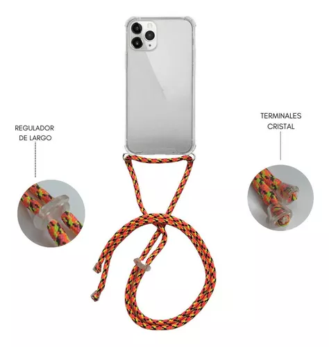 Blaspins Funda de teléfono con correa cruzada solo para iPhone 12 Pro,  cuerda ajustable, cordón para el cuello del cinturón, cordón desmontable a