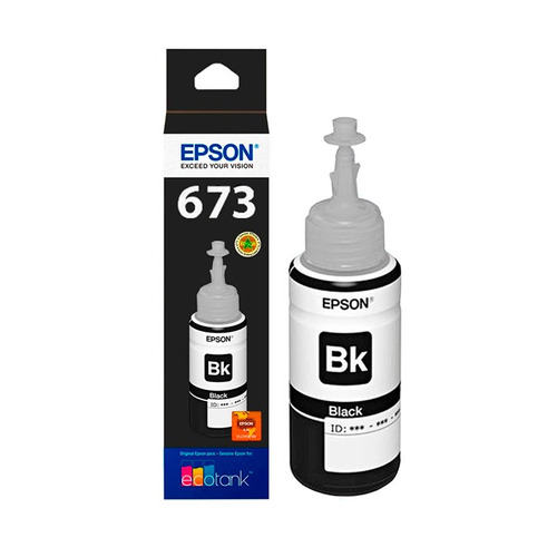 Botella Tinta Epson Original T673120 Negro L800 L1800 L805