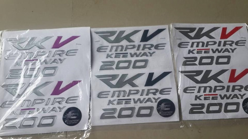 Kit Emblemas De Recina Alto Relieve Empire Rkv 200