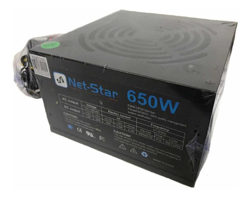 Fuente De Poder Atx 650w. Nueva. Somos Tienda Física