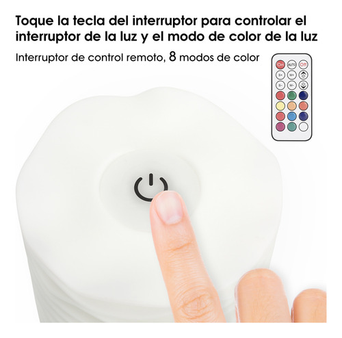 Luz TOKNEI STGK96613 color crema con pantalla color blanco 127V 17cm x 13.8cm x 13cm de diámetro