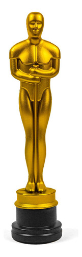 Estatueta Do Oscar Cinema Hollywood De Plástico Dourada