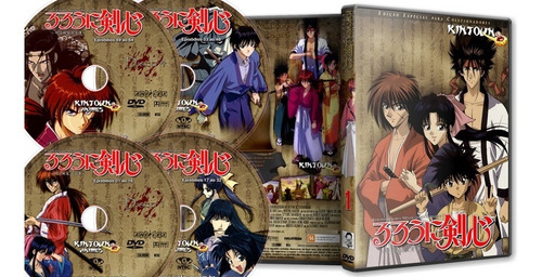 Dvds Samurai X Rurouni Kenshin Coleção Completa + Filmes