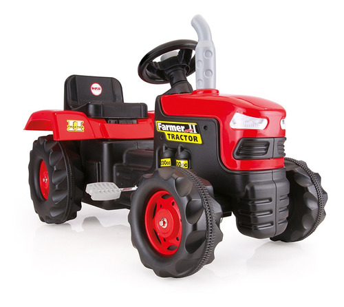 Tractor A Pedales Farmer Rojo 8050 - Kidscool