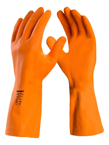 Luva Max Orange Danny Espessura Reforçada E Resistente Da208