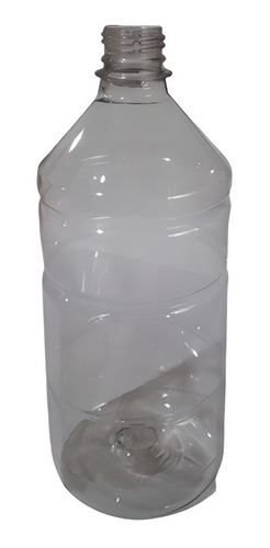 Botella Plastico Pet 1 Litro Con Tapa Plastica X 12 Unidades