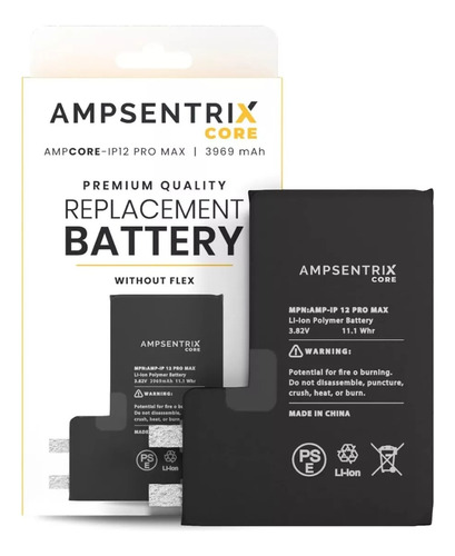 Bateria Ampsentrix Para iPhone 12 Pro Max (sin Tag-on)gratis