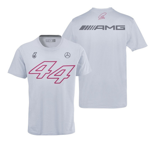 Playera Lewis Hamilton 44 Silver- Mercedes F1 2021