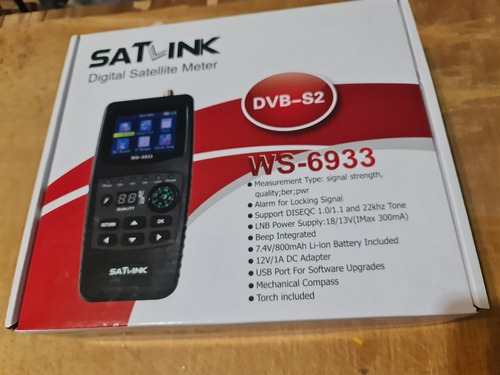 Buscador Satelite Satlink Ws-6933 Dbs2, Dbs Pantalla 2.3 New