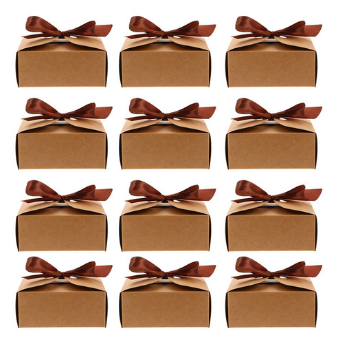 20 Cajas De Papel Kraft Para Envolver Dulces, Postres, Turró