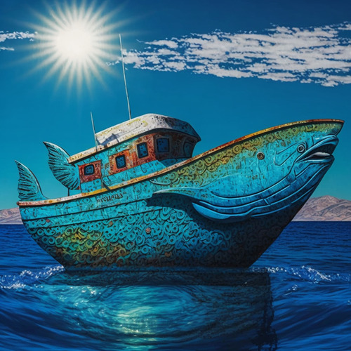 Marina, Pez Barco Azul, Espectacular Obra, Montoya Jv