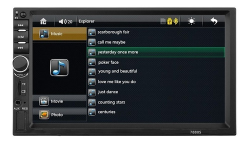 Auto Estereo Pantalla Táctil 7 Pulgadas Bluetooth Doble 2 Din Mirrorlink + Regalos
