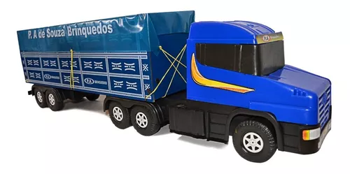 Brinquedo Infantil Caminhão Carreta Bitrem Boiadeiro 10 Bois