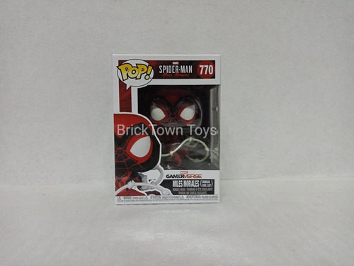 Funko Pop 770 Gameverse Miles Morales Crismon Cowl Suit (Usado)