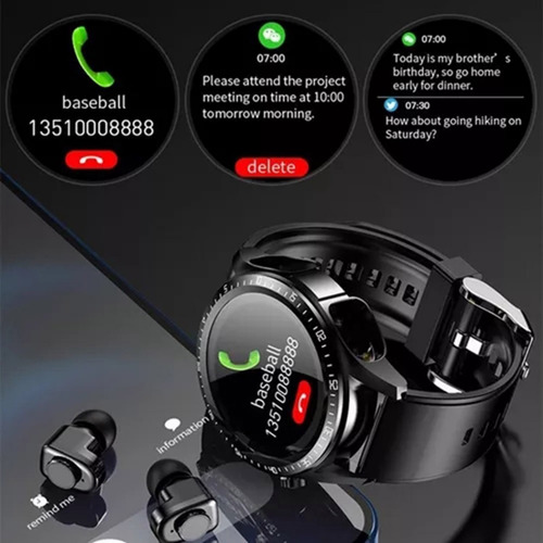 Reloj Inteligente Tws 2 En 1 Auricular Bluetooth Para Xiaomi