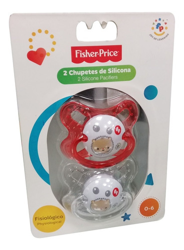 Chupete Ortodontico 0-6 X2 Silicona Fisher Price (4589)