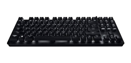 Imagen 3 de 3 de Teclado gamer Razer BlackWidow Lite QWERTY Razer Orange inglés US color black con luz blanca