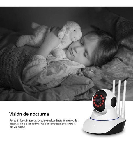 Cámara Seguridad Domo Ip Wifi 1080p Con Movimiento 360 1080p
