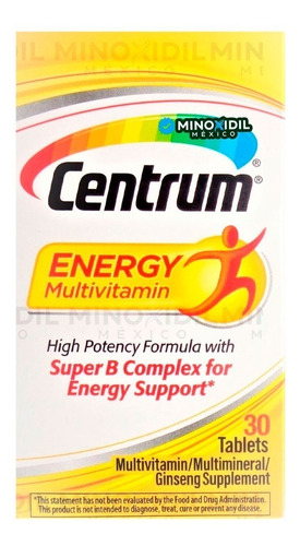 Centrum Specialist Energy - Tableta Multivitamínica Y Multimineral, Vitamina D3, C, Vitaminas B Y Ginseng Para Adultos Ayuda A Tu Cuerpo A Producir Energía De Forma Natural Sin El Uso De Estimulantes.