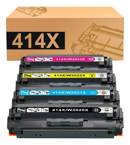 4 Compatível Hp M479fdw M454dw M479 M454 Toner 414x Laserjet