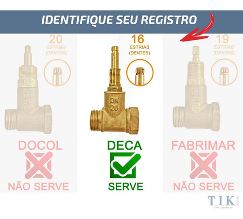 Kit Base Misturador + Acabamento Cromado Padrão Deca