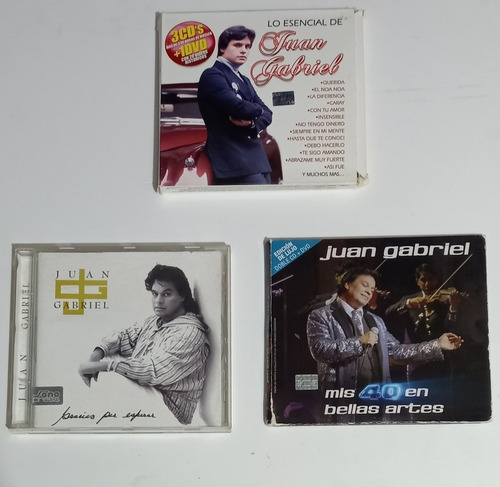 Lote Cds Juan Gabriel Gracias Por Esperar, Mis 40, Esencial (Usado)