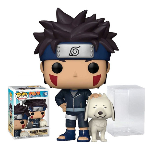 Funko Pop Naruto Shippuden Kiba With Akamaru 1194 Protector