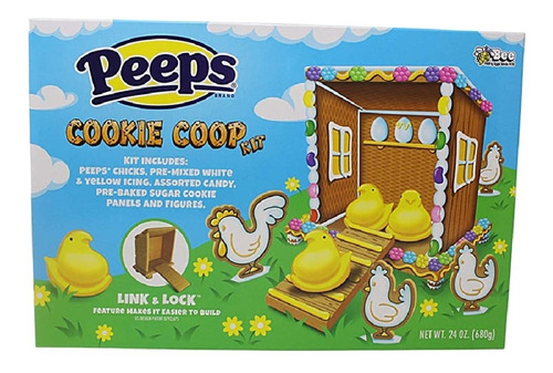 Peeps Cookie Coop Kit Gallinero De Galleta Para Decorar 680g
