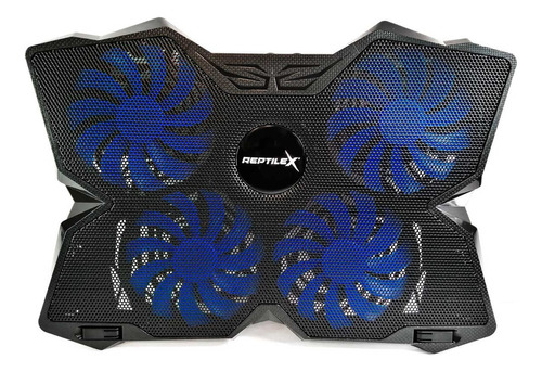 Ventilador Notebook Gamer Reptilex Pro 4 Aspas Led Rx0026 Pr Color Negro Color del LED Azul