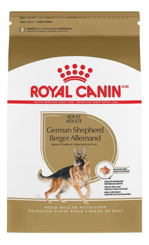 Imagen 1 de 1 de Alimento Royal Canin Breed Health Nutrition German Shepherd para perro adulto de raza  grande sabor mix en bolsa de 13.6kg