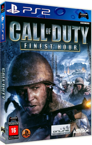 Call Of Duty: Finest Hour - Padrão - Ps2 Físico