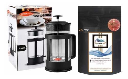 Pack Cafetera Francesa Oroley 6 Tazas + Café Especialidad