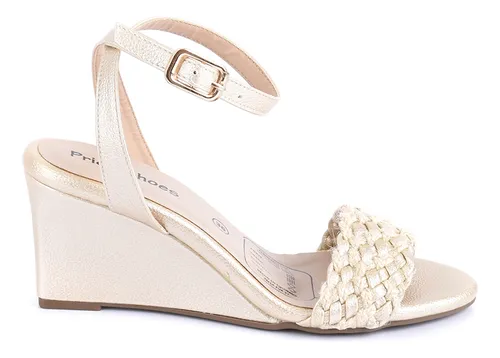 Price Shoes Plataforma Baja Elegante Mujer 882vs007champana