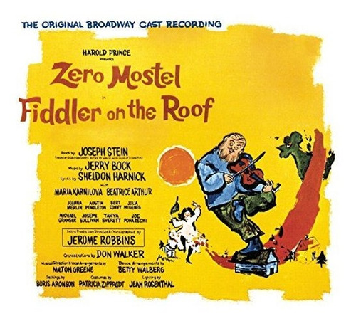 Cd Fiddler On The Roof (original Broadway Cast Recording)