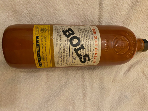 Antigua Botella Ginebra Bols Decada 50  Ceramica Lucas Bols