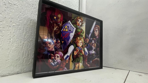 Cuadro 3d (shadow Box) The Legend Of Zelda Ocarina Of Time