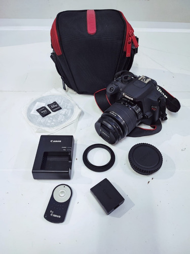  Canon Eos Rebel T5 1200d Dslr Color  Negro Con Accesorios