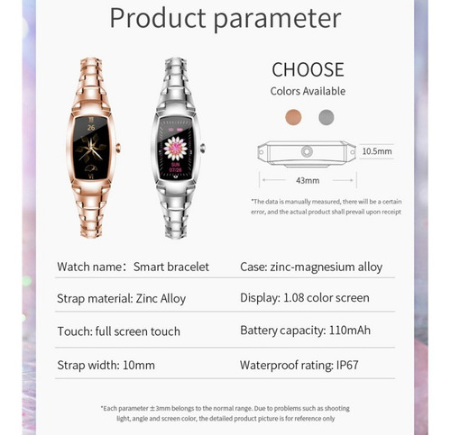 Smartwatch H8 Pro Reloj Inteligente De Dama Lujo Android Ios