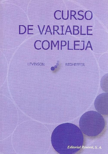 Libro Curso De Variable Compleja De Norman Levinson, Raymond