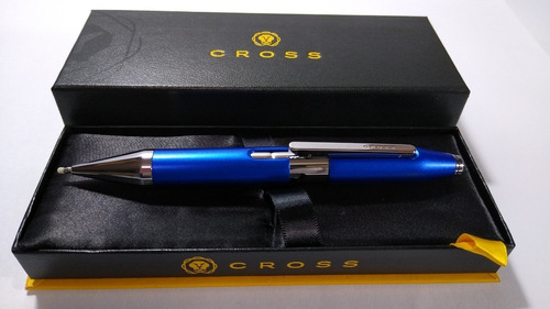 Cross Edge X Series Rollerball Pen Color De La Tinta Negro Color Del Exterior Cobalt Blue