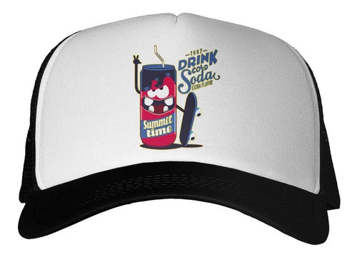 Gorra Drink Cold Soda Extra Flavor Summer Time