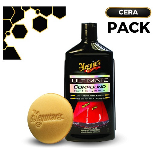 Pasta Para Pulir Autos Meguiars Ultimate Compound + Esponja