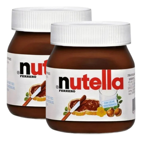 Nutella Pasta De Avellanas 140gr. Pack X2