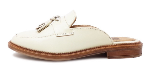 Imagen 3 de 9 de Zapato Dama Mule Flats Piel Fina Genuina Vacuno