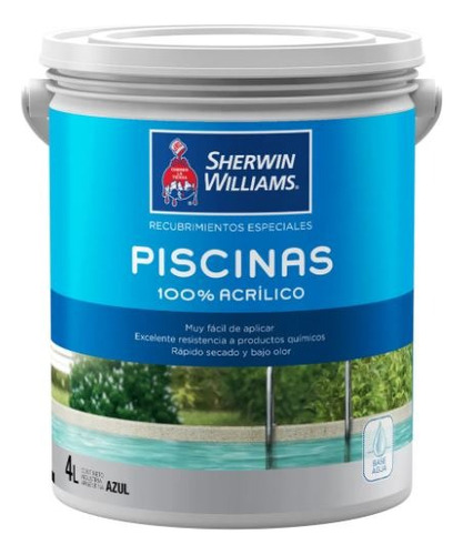 Pinturas Sherwin Williams Piscinas Acrilico Blanco/ew 3,6 Lt