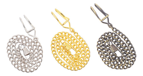 Cadenas De Bolsillo Pocket Watch Chain Boy, 3 Unidades