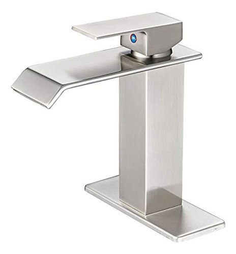 Monomando De Lavabo Fregadero Aquafaucet Cascada, Bronce