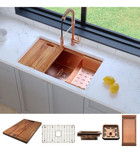 Strictly Sinks - Fregadero De Cocina Con Estación De Trabajo