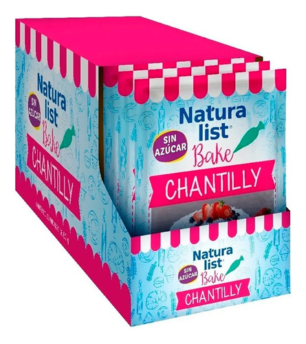 Crema Chantilly Instantánea 25 Sobres De 60 Gr Naturalist